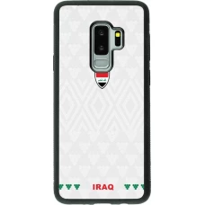 Coque Samsung Galaxy S9+ - Silicone rigide noir Maillot de football Irak 2026 personnalisable