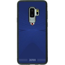 Coque Samsung Galaxy S9+ - Silicone rigide noir Maillot de football Japon 2026 personnalisable