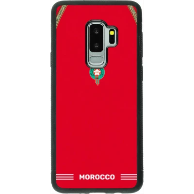 Samsung Galaxy S9+ Case Hülle - Silikon schwarz Marokko 2026 personalisierbares Fussballtrikot