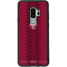 Samsung Galaxy S9+ Case Hülle - Silikon schwarz Qatar 2026 personalisierbares Fussballtrikot