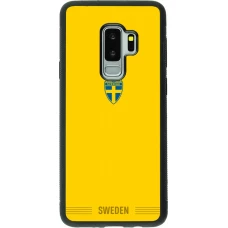 Samsung Galaxy S9+ Case Hülle - Silikon schwarz Schweden 2026 personalisierbares Fussballtrikot