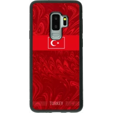 Samsung Galaxy S9+ Case Hülle - Silikon schwarz Türkei 2026 personalisierbares Fussballtrikot
