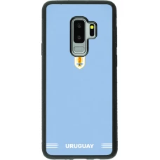 Samsung Galaxy S9+ Case Hülle - Silikon schwarz Uruguay 2026 personalisierbares Fussballtrikot