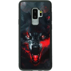 Samsung Galaxy S9+ Case Hülle - Silikon schwarz Halloween 2024 mad werewolf