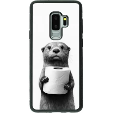 Samsung Galaxy S9+ Case Hülle - Silikon schwarz Otter Toilettenpapier