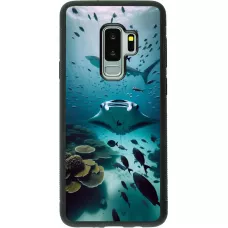 Samsung Galaxy S9+ Case Hülle - Silikon schwarz Manta Lagune Reinigung