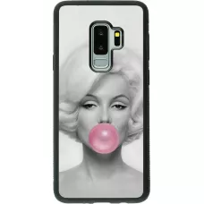 Hülle Samsung Galaxy S9+ - Silikon schwarz Marilyn Bubble