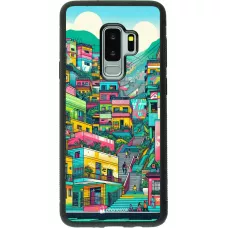 Samsung Galaxy S9+ Case Hülle - Silikon schwarz Medellin Comuna 13 Kunst