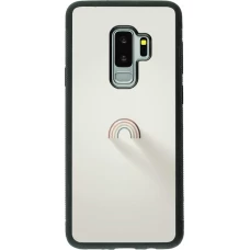 Samsung Galaxy S9+ Case Hülle - Silikon schwarz Mini Regenbogen Minimal