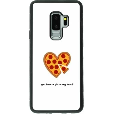 Samsung Galaxy S9+ Case Hülle - Silikon schwarz Saint Valentines Day 26 You have my pizza heart