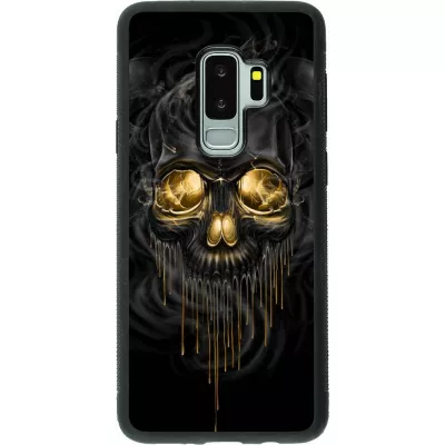 Hülle Samsung Galaxy S9+ - Silikon schwarz Skull 02