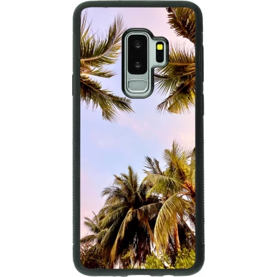 Samsung Galaxy S9+ Case Hülle - Silikon schwarz Summer 2023 palm tree vibe