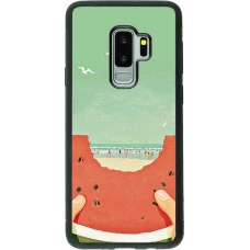 Samsung Galaxy S9+ Case Hülle - Silikon schwarz Views through a watermelon Summer 2026