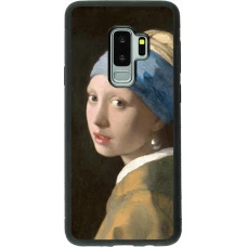 Samsung Galaxy S9+ Case Hülle - Silikon schwarz Kunstbild - Das Mädchen mit dem Perlenohrring - Jan Vermeer