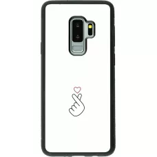 Samsung Galaxy S9+ Case Hülle - Silikon schwarz Valentine 2024 heart by Millennials