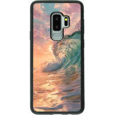 Samsung Galaxy S9+ Case Hülle - Silikon schwarz Wave Sunset