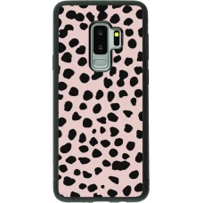 Samsung Galaxy S9+ Case Hülle - Silikon schwarz Wild Leopard Pink