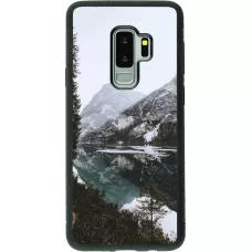 Coque Samsung Galaxy S9+ - Silicone rigide noir Winter 22 snowy mountain and lake
