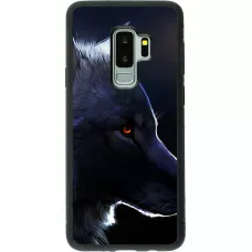 Coque Samsung Galaxy S9+ - Silicone rigide noir Wolf Shape