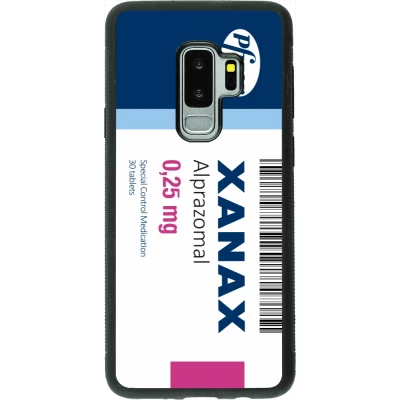 Coque Samsung Galaxy S9+ - Silicone rigide noir Xanax Alprazolam 2025