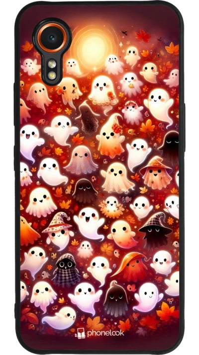 Samsung Galaxy XCover 7 Case Hülle - Silikon schwarz Gespenster Herbst niedlich