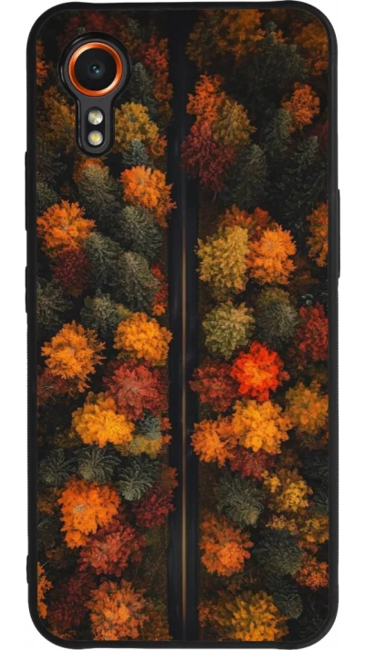 Coque Samsung Galaxy XCover 7 - Silicone rigide noir Autumn 26 Road in autumn