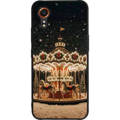 Samsung Galaxy XCover 7 Case Hülle - Silikon schwarz Christmas 25 Carousel
