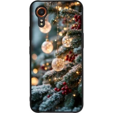 Coque Samsung Galaxy XCover 7 - Silicone rigide noir Christmas 25 Xmas Decorated Tree