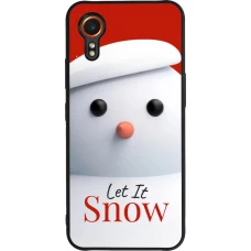 Coque Samsung Galaxy XCover 7 - Silicone rigide noir Christmas 25 Xmas Snowman