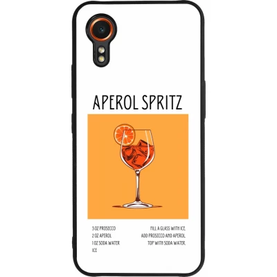 Samsung Galaxy XCover 7 Case Hülle - Silikon schwarz Cocktail Rezept Aperol Spritz