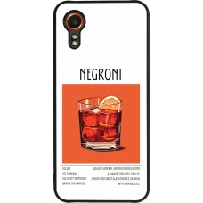 Coque Samsung Galaxy XCover 7 - Silicone rigide noir Cocktail recette Negroni