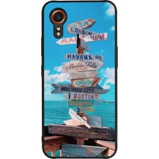 Coque Samsung Galaxy XCover 7 - Silicone rigide noir Cool Cities Directions