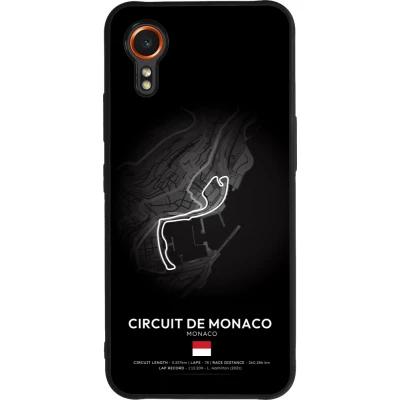 Coque Samsung Galaxy XCover 7 - Silicone rigide noir F1 Track 2025 Monaco