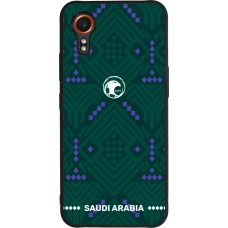 Samsung Galaxy XCover 7 Case Hülle - Silikon schwarz Saudi Arabien 2026 personalisierbares Fussballtrikot