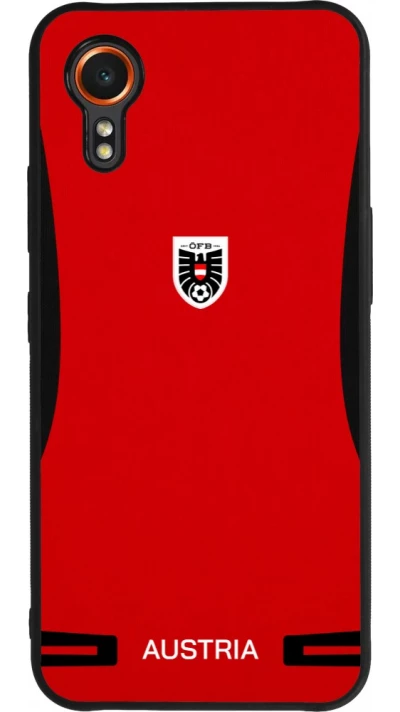 Samsung Galaxy XCover 7 Case Hülle - Silikon schwarz O?sterreich 2026 personalisierbares Fussballtrikot