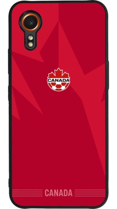 Samsung Galaxy XCover 7 Case Hülle - Silikon schwarz Kanada 2026 personalisierbares Fussballtrikot