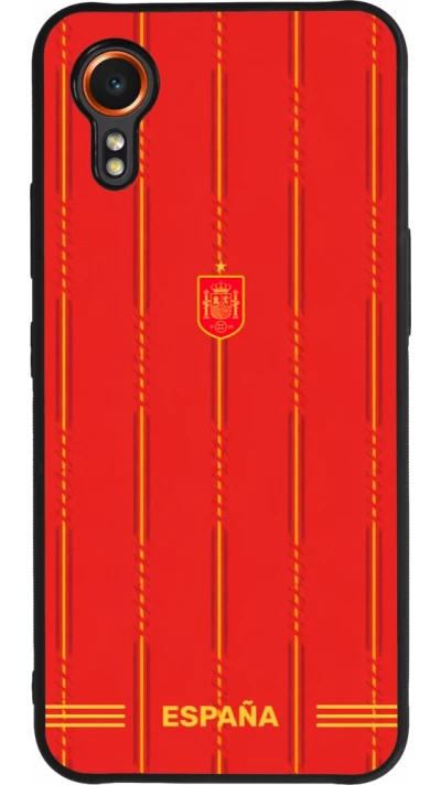 Samsung Galaxy XCover 7 Case Hülle - Silikon schwarz Spanien 2026 personalisierbares Fussballtrikot