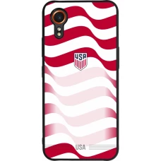 Samsung Galaxy XCover 7 Case Hülle - Silikon schwarz Vereinigten Staaten 2026 personalisierbares Fussballtrikot