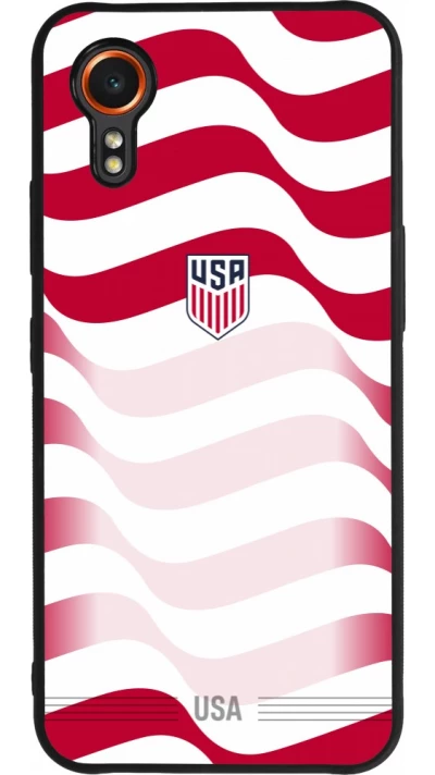 Samsung Galaxy XCover 7 Case Hülle - Silikon schwarz Vereinigten Staaten 2026 personalisierbares Fussballtrikot
