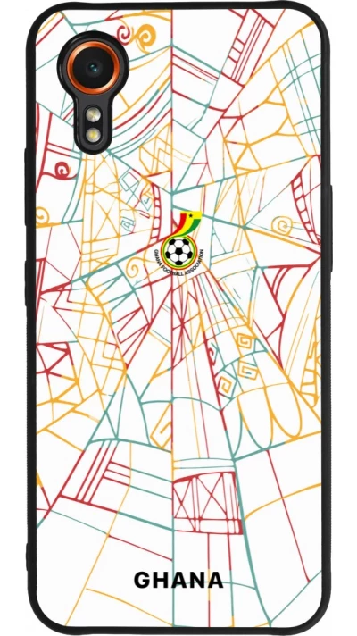 Samsung Galaxy XCover 7 Case Hülle - Silikon schwarz Ghana 2026 personalisierbares Fussballtrikot