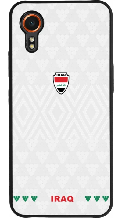 Samsung Galaxy XCover 7 Case Hülle - Silikon schwarz Irak 2026 personalisierbares Fussballtrikot