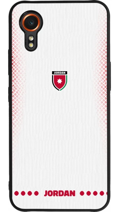 Samsung Galaxy XCover 7 Case Hülle - Silikon schwarz Jordanien 2026 personalisierbares Fussballtrikot
