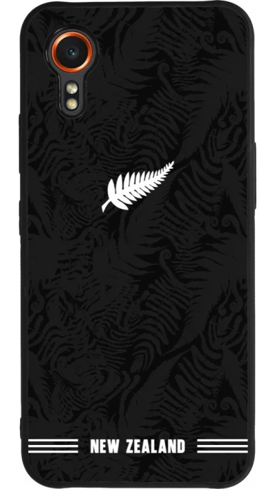 Samsung Galaxy XCover 7 Case Hülle - Silikon schwarz Neuseeland 2026 personalisierbares Fussballtrikot