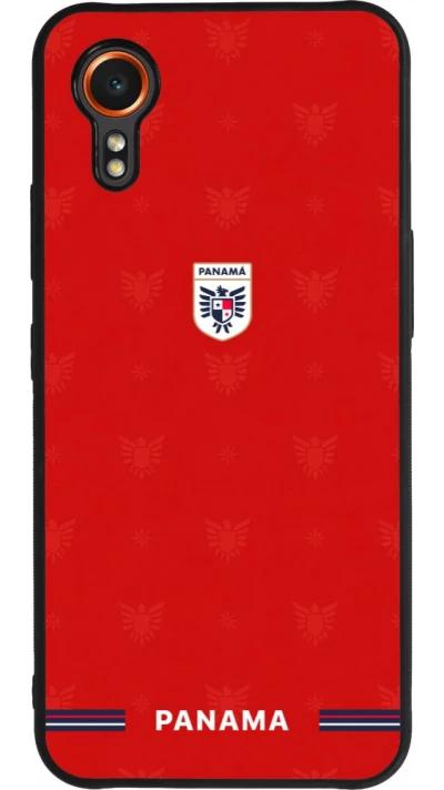 Samsung Galaxy XCover 7 Case Hülle - Silikon schwarz Panama 2026 personalisierbares Fussballtrikot