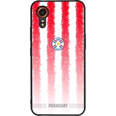 Samsung Galaxy XCover 7 Case Hülle - Silikon schwarz Paraguay 2026 personalisierbares Fussballtrikot