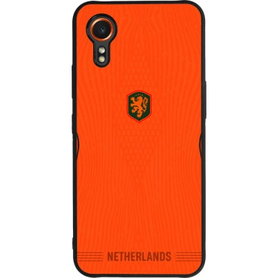 Samsung Galaxy XCover 7 Case Hülle - Silikon schwarz Niederlande 2026 personalisierbares Fussballtrikot