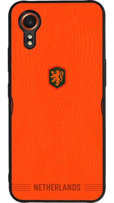 Samsung Galaxy XCover 7 Case Hülle - Silikon schwarz Niederlande 2026 personalisierbares Fussballtrikot
