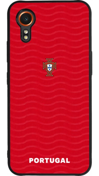 Samsung Galaxy XCover 7 Case Hülle - Silikon schwarz Portugal 2026 personalisierbares Fussballtrikot
