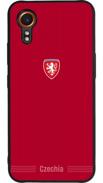 Samsung Galaxy XCover 7 Case Hülle - Silikon schwarz Tschechische Republik 2026 personalisierbares Fussballtrikot