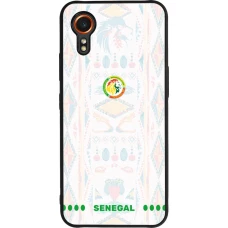 Coque Samsung Galaxy XCover 7 - Silicone rigide noir Maillot de football Sénégal 2026 personnalisable